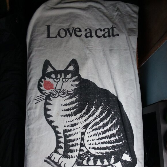 Kliban Cat Love A Cat. Beach Towel 35x64 - Picture 2 of 7